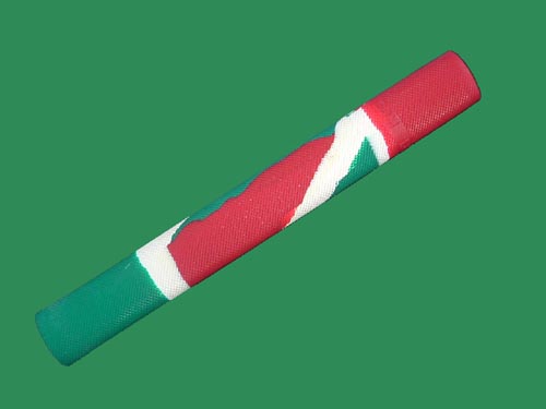 MULTI-COLOUR DESIGN CRICKET BAT GRIP (RED/GREEN)