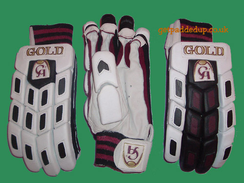 GOLD CRICKET BATTING GLOVES (BOYS)