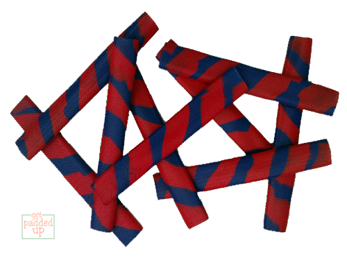 OCTOPUS SPLASH-SPIRAL CRICKET BAT GRIP (RED/BLUE)