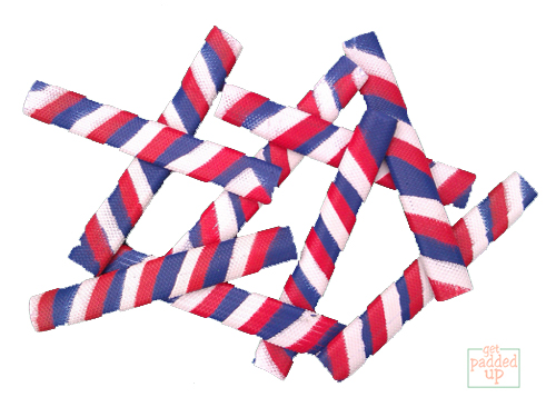 OCTOPUS SPLASH-SPIRAL CRICKET BAT GRIP (RED/WHITE/BLUE)