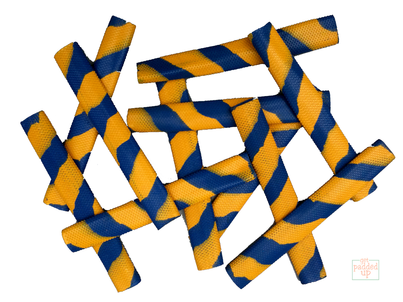 OCTOPUS SPLASH-SPIRAL CRICKET BAT GRIP (BLUE/YELLOW)
