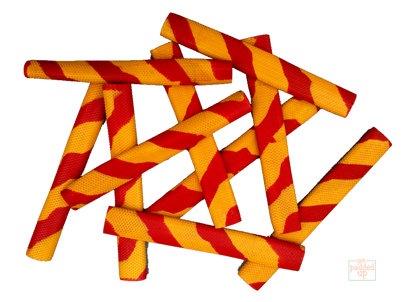 OCTOPUS SPLASH-SPIRAL CRICKET BAT GRIP (RED/YELLOW)