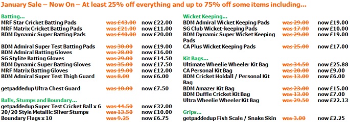 getpaddedup.co.uk - on-line cricket shop getpaddedup.co.uk - on-line cricket shop